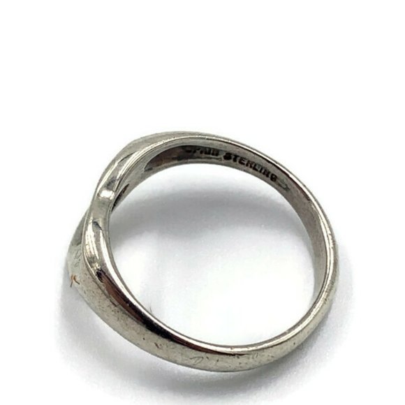 Authentic Tiffany & Co 925 Silver Open Heart Ring - Picture 7 of 11